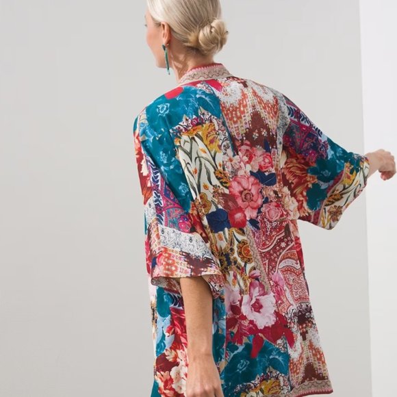 Tapestry Print Mid Length Kimono NWT - Picture 5 of 6